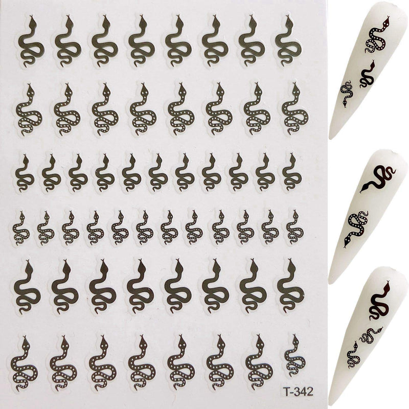 NAIL ANGEL 11Sheets Nail Art Adhesive Sticker Sheets Different Dragon Snake Shapes Nail Art Decoration 10256 - BeesActive Australia