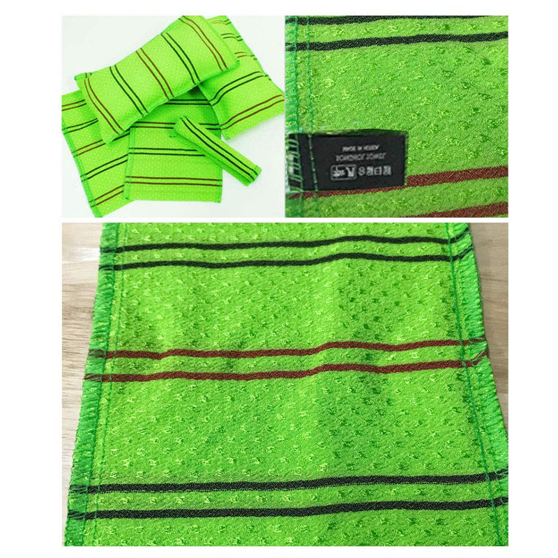 Songwol Korean Exfoliating Mitt Body Scrub Washcloth Green Large 10 Pcs - BeesActive Australia