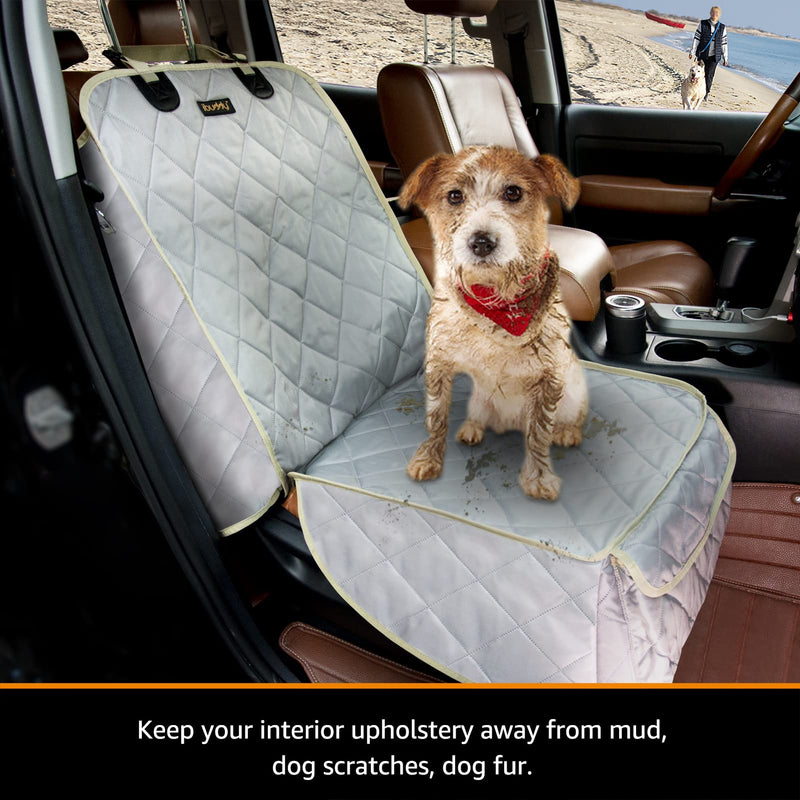 iBuddy Dog Front Seat Cover Waterproof Front Seat Dog Cover Protects Seats from Hair, Dirt, and Liquid Messes Scratch Proof Nonslip Bucket Seat Cover for Pet of Cars,Trucks and SUVs 1 PACK - BeesActive Australia