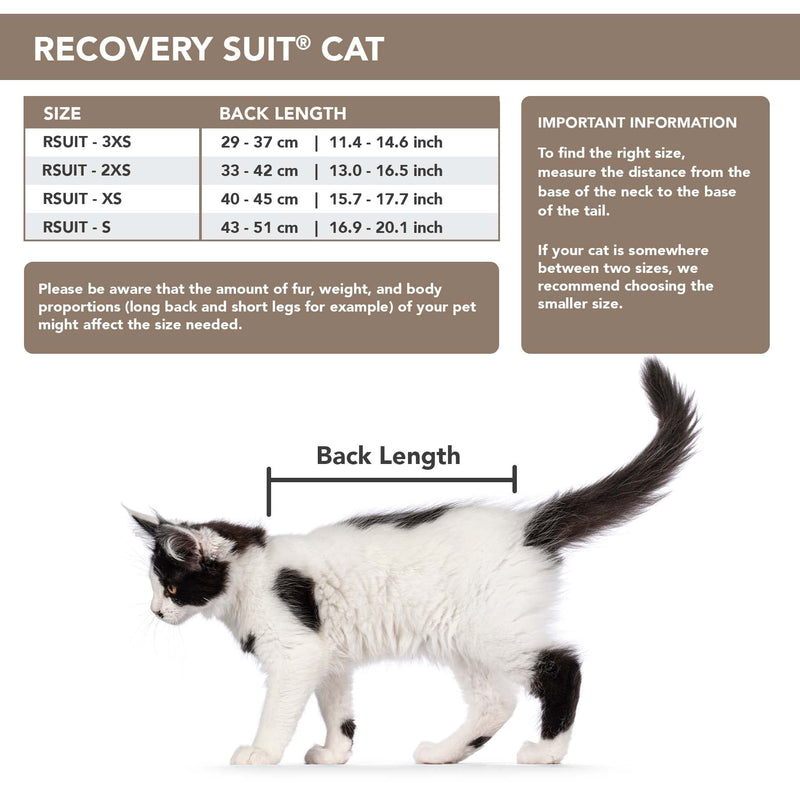 Suitical Recovery Suit for Cats - Black Camouflage S - BeesActive Australia