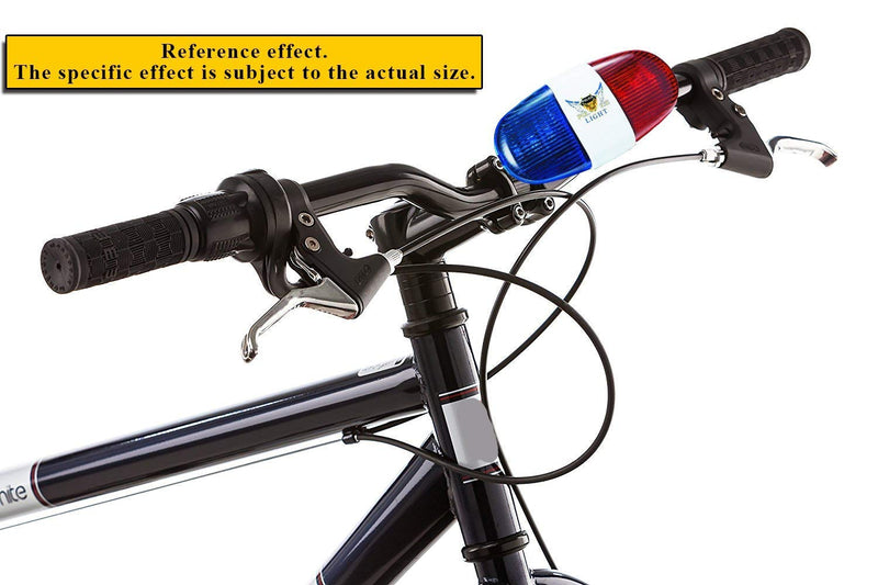 Bicycle Police Sound Light -GAOZHI new police 6-LED Strobe Blue Red Bicycle Safety Light 4 Melody Loud Siren Sound Trumpet Cycling Horn Bells(Batteries Not Included) - BeesActive Australia