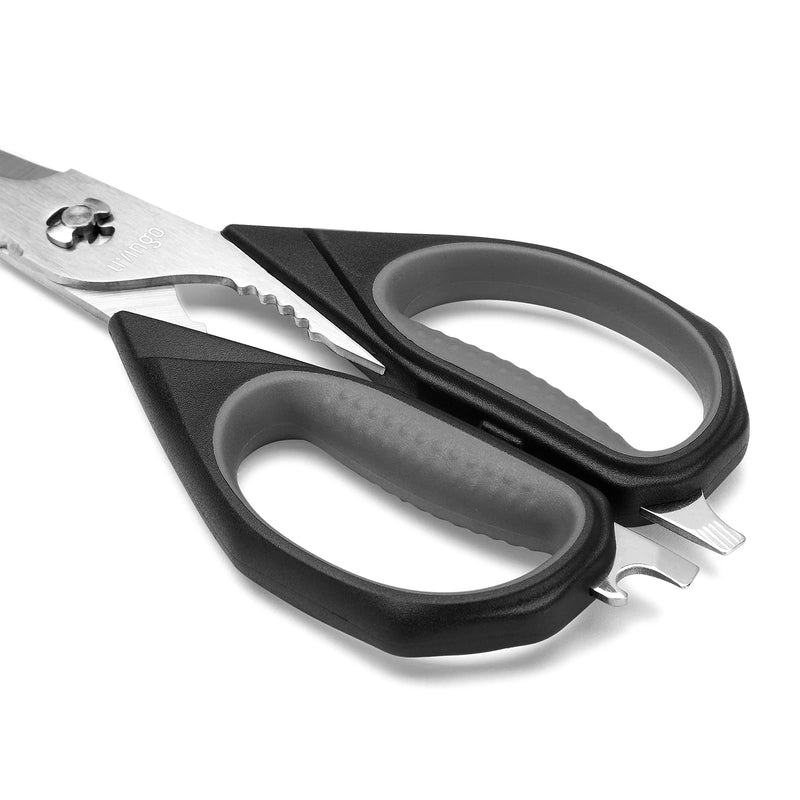 LIVINGO Kitchen Scissors, 2 Pack 9.25" Utility All Purpose Poultry Shears Heavy Duty Dishwasher Safe, Come Apart Sharp Stainless Steel Cooking Food Scissors for Cutting Meat, Chicken, Vegetable, Fish 2 Pack Kitchen Scissors - BeesActive Australia