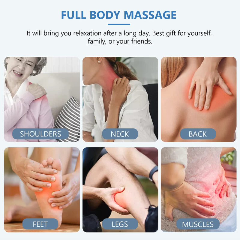Manual Massage Ball, WANDiORY Roller Back Massager Great for Relax and Therapy, Deep Tissue Massage Tool to Relief Full Body, Sore Muscle, Neck, Shoulders, Feet, Joint Pain, Stiffness(Blue) 1-Pack-Blue - BeesActive Australia