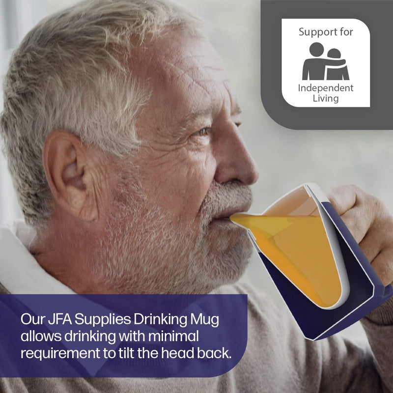 JFA Supplies 1 Handle 165ml Blue Adult Drinking Mug/Drinking Cup/Sippy Cup/Non Spill Cup - BeesActive Australia