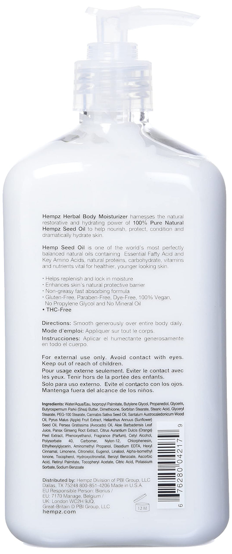 Hempz Sandalwood & Apple Herbal Body Moisturizer 17 Fl Oz (Pack of 1) - BeesActive Australia