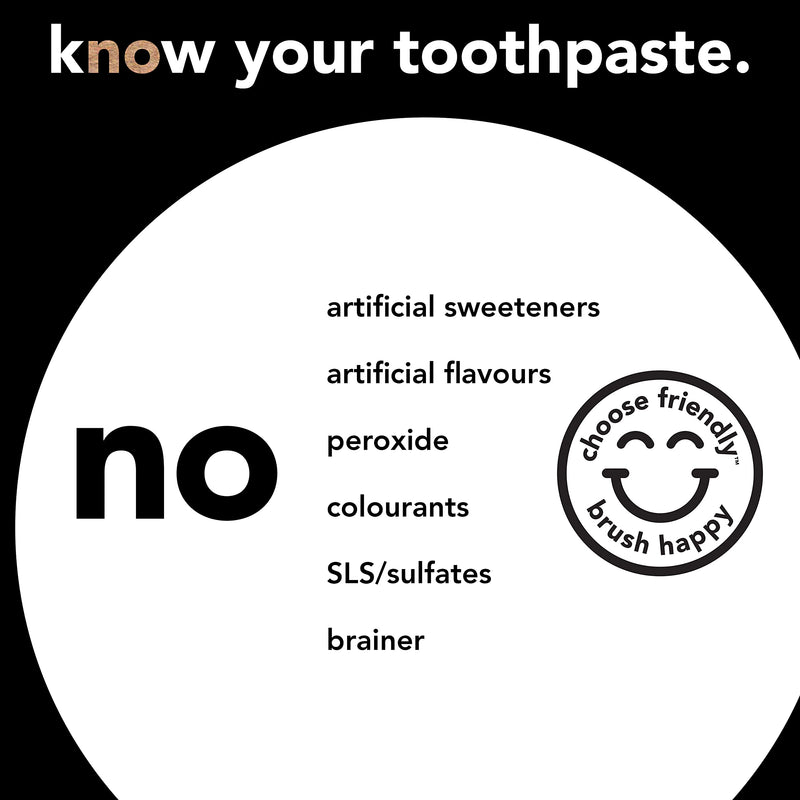 Hello Epic Teeth Whitening Charcoal Fluoride Toothpaste, Natural Fresh Mint, Vegan, SLS Free, Peroxide Free, 82 ml - BeesActive Australia