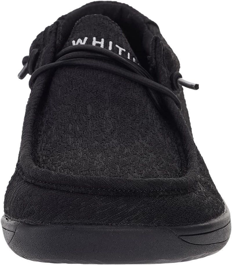 WHITIN Men's Wide Minimalist Barefoot Sneakers | Zero Drop Sole | Optimal Relaxation 7 Wide W86 | Carbon Black - BeesActive Australia