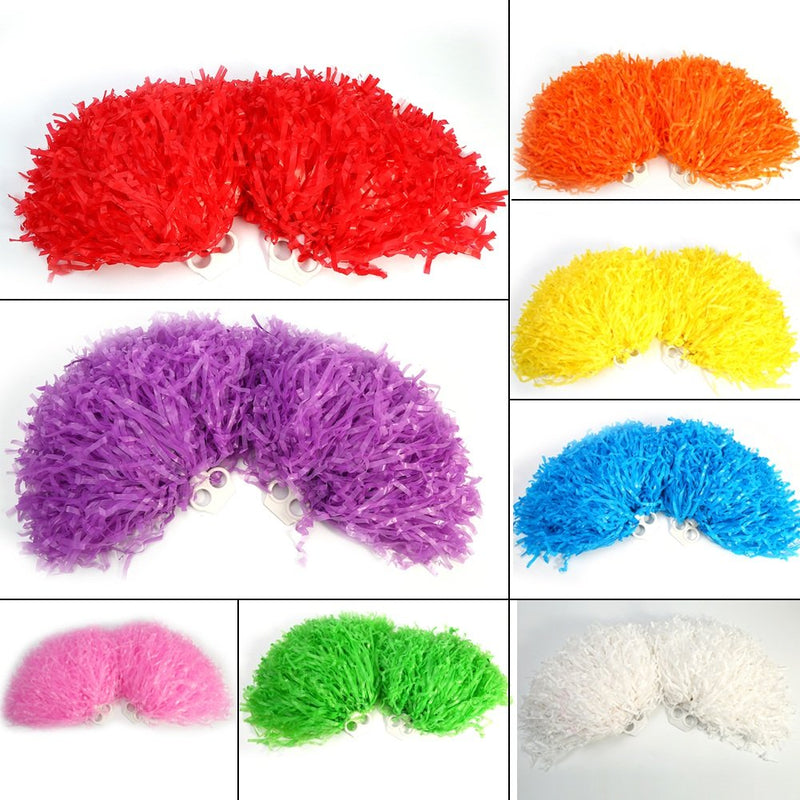 [AUSTRALIA] - VGEBY 2 Pcs Cheerleader Pom Poms Cheerleading Sport Party Dance Accessories, 8 Colors to Choose yellow 