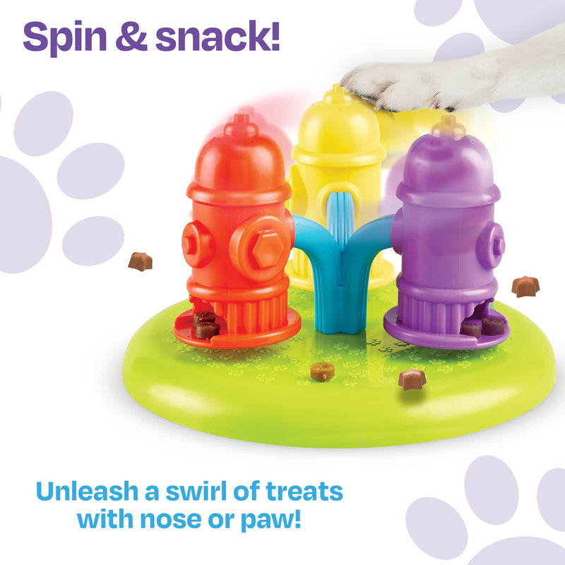 Brightkins Spinning Hydrants Treat Puzzle - 3 Colorful Hydrant Feeders Puzzle for Dogs, Puzzles for Dogs, Toys for Dog Stimulation, Dog Treat Puzzles - BeesActive Australia