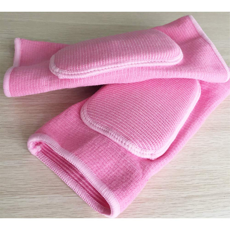 LUNA VOW 1 Pair Kids Protective Knee Pads Breathable Flexible Elastic Knee Sleeve Pad Support Protector for Volleyball, Dance (Pink, S for 3-10 Ages) - BeesActive Australia