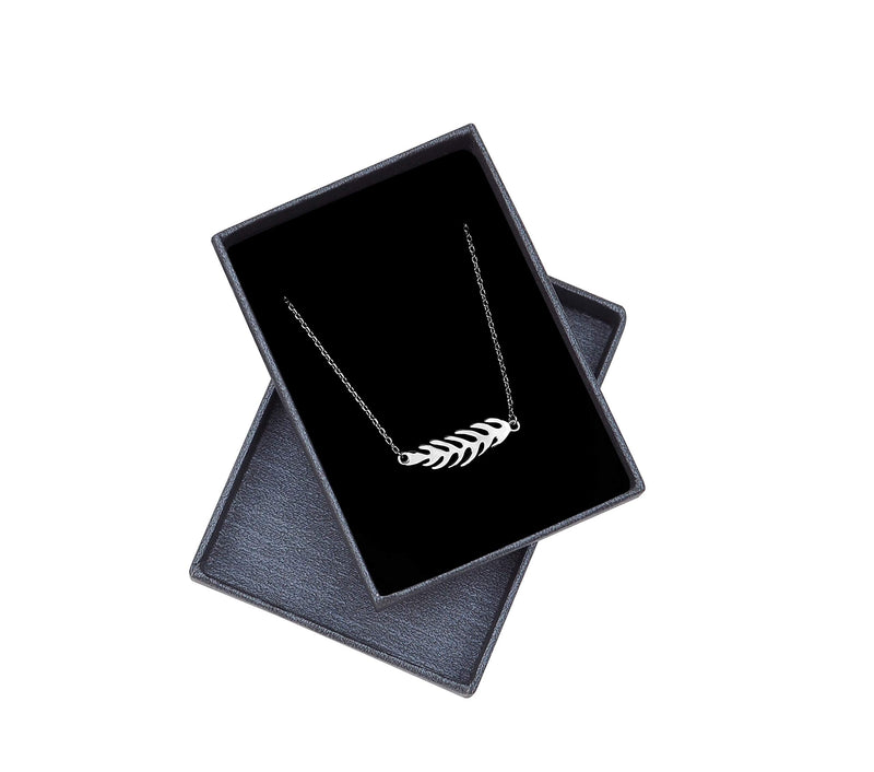 Sofia Milani - Women's Necklace 925 Silver - Leaf Pendant - 50264 - BeesActive Australia