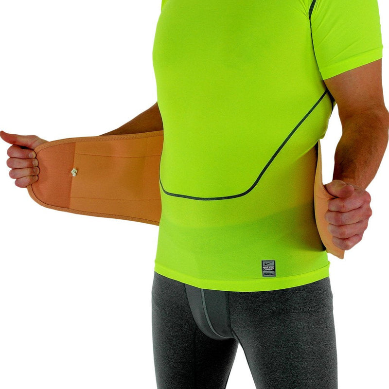 NeoPhysio Beige Neoprene Adjustable Lower Back Support Lumbar Brace Size Large Large 32-36" - BeesActive Australia