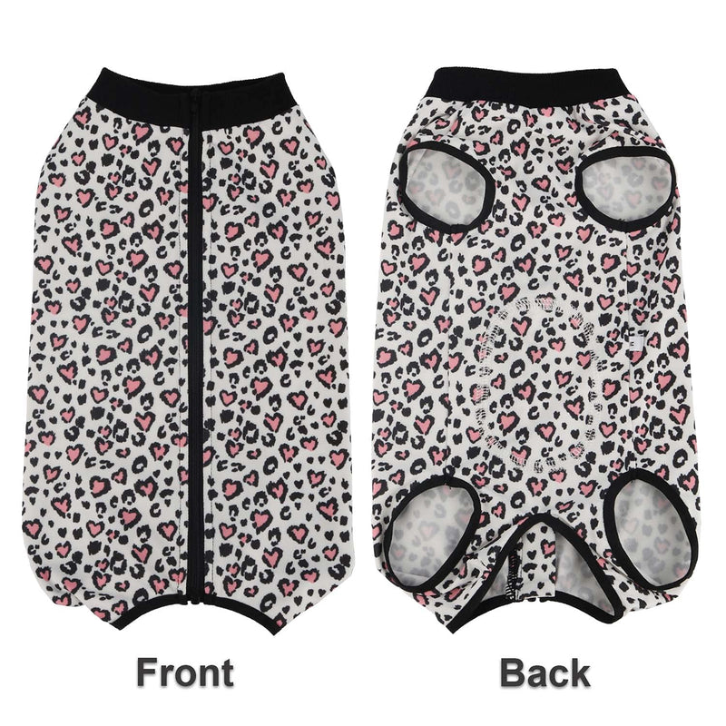 Due Felice Recovery Suit for Female Male Dogs Surgical Onesie After Surgery Wear Pet Cone E-Collar Alternative X-Large Leopard - BeesActive Australia