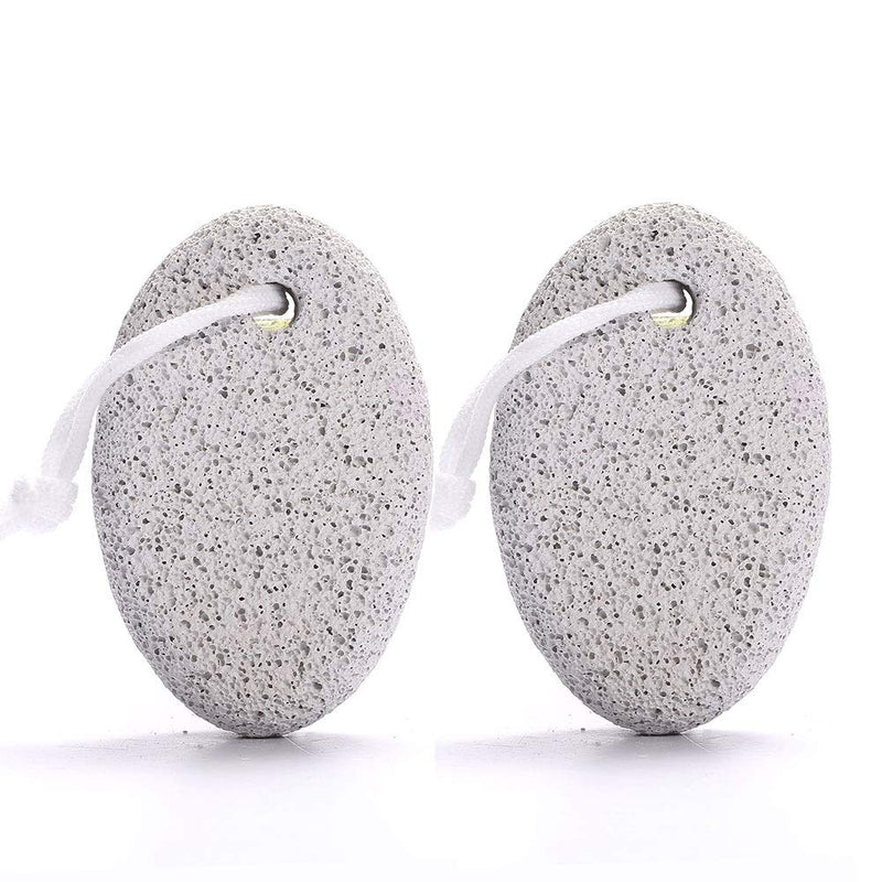 Natural Pumice Stone for Feet, Borogo 2-Pack Lava Pedicure Tools Hard Skin Callus Remover for Feet and Hands - Natural Foot File Exfoliation to Remove Dead Skin, Heels, Elbows, Hands - BeesActive Australia