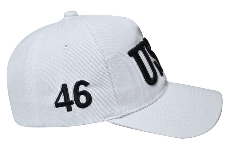 DISHIXIAO USA Baseball Cap Polo Style Adjustable Embroidered Dad Hat with American Flag for Men and Women Usa White One Size - BeesActive Australia