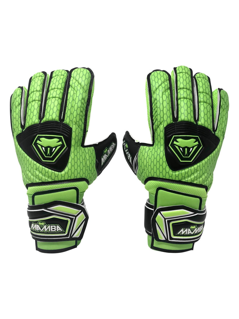 Mamba Goalkeeper Gloves for Youth & Adult - Premium Quality Latex Palm & Back Hand; Finger Spine Protection & Double Layer Wristband. Goalie Gloves for Men, Women, Boys & Girls 6 - BeesActive Australia