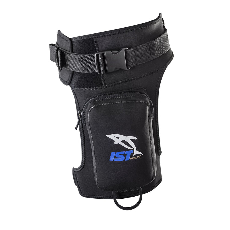 [AUSTRALIA] - IST Dive Pocket Holster Belt for Scuba Diving Storage, Cargo Thigh Pouch for Gear & Equipment S/M 