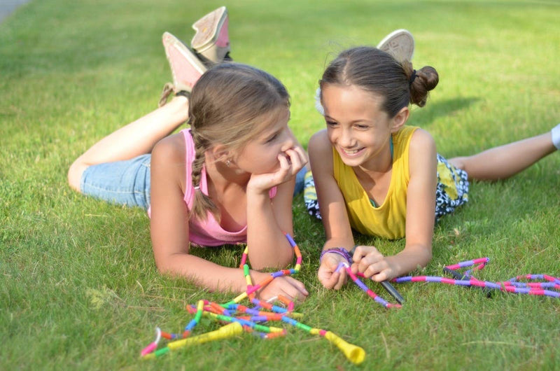 Beaded Jump Rope - Segmented Skipping Rope for Kids - Durable Outdoor Beads 7ft Frozen - BeesActive Australia