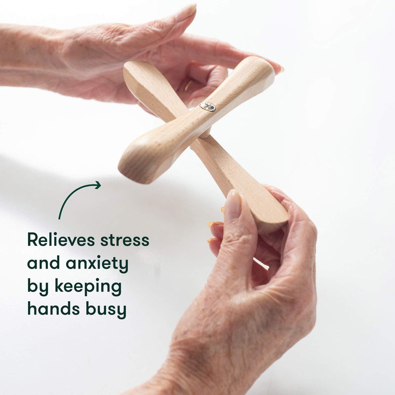 Relish Spin Fidget Widget Wooden Toy – Alzheimers & Dementia Sensory Products, Aids for Elderly/Seniors - BeesActive Australia