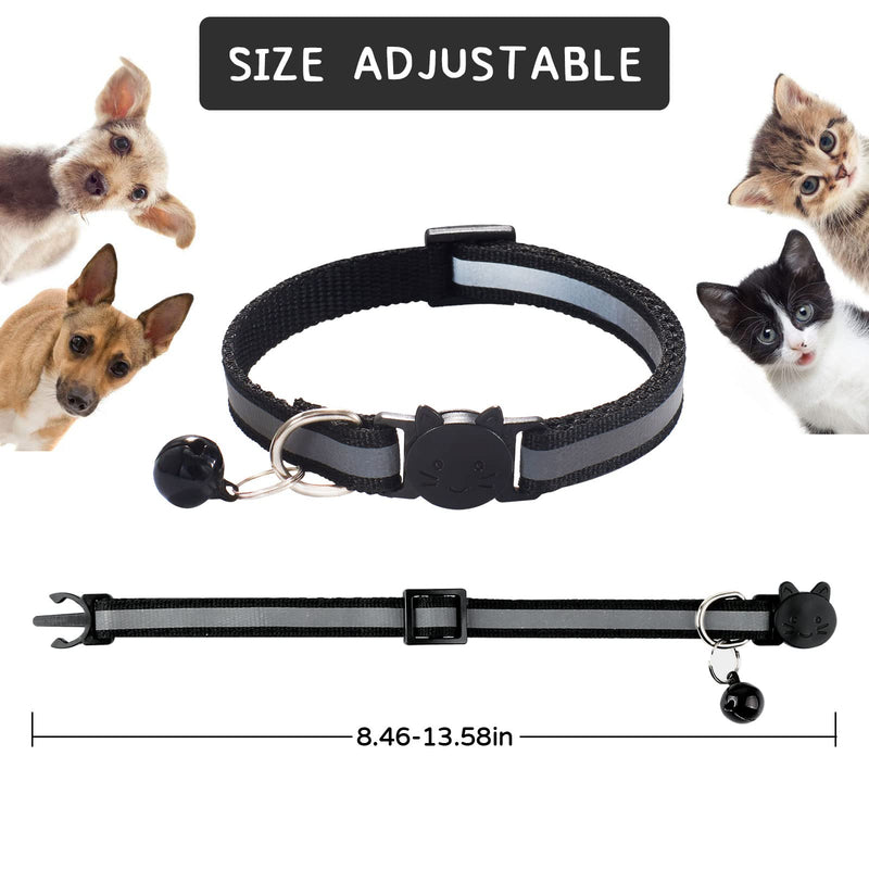 YUIONNAY Breakaway Cat Collars-Puppy Collars for Litter - Kitten Collar with Bell Breakaway Collars Breakaway B - BeesActive Australia