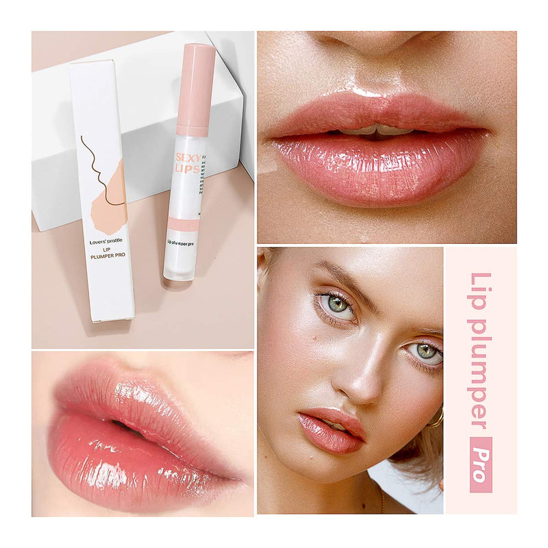 DAGEDA Lip Plumper, Natural Lip Plumper Enhancer and Lip Care Serum for Softer, Smoother, Plumper-looking Lips, Hydrating and Reduce Fine Lines Milky White - BeesActive Australia