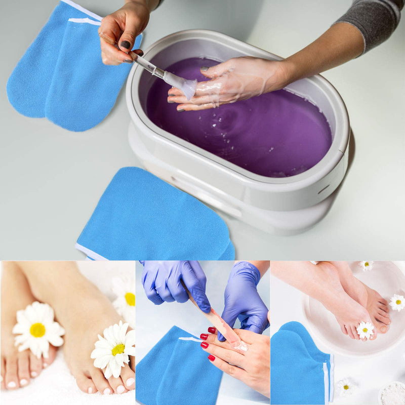 204 Piece Paraffin Wax Bath Set Paraffin Wax Mitts with Paraffin Wax Bath Liners Wax Gloves and Booties, Plastic Paraffin Bath Bags Wax Bath Hand Mitts Terry Cloth Mitts Booties Paraffin Wax Foot Mitt - BeesActive Australia