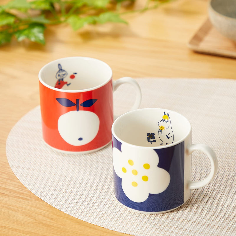 山加商店 Yamaka Shoten MOOMIN MM032/4-13 Little My & Snork's Hojo Mug, Pair, Made in Japan, Multi, 11.8 fl oz (350 ml) Little Me & Snork's Feast - BeesActive Australia