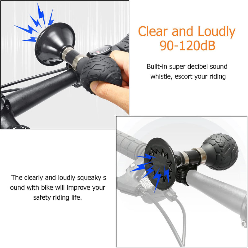 YUENTOEN Bike Horn - Bicycle Horn, Classic Metal Bugle Loud Handlebars Mount Rubber Squeeze Loud Speaker Retro Air Clown Horn with a Screw Cycling Accessories for Bicycle Bike Vehicles - BeesActive Australia
