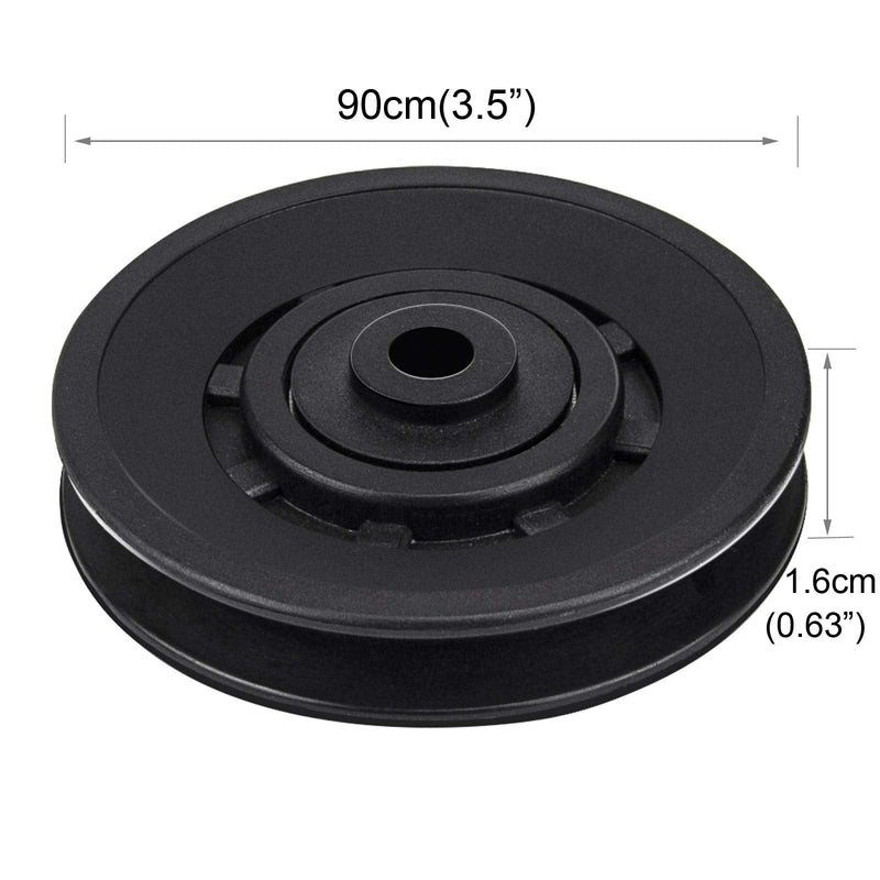 KYLIN SPORT 90mm Universal Wearproof Abration Bearing Pulley Wheel for Gym Equipment Part 3 PCS - BeesActive Australia