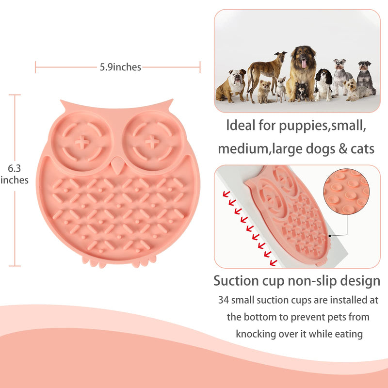 Dog Lick Mat Slow Feeder, Lick Pad with Suction Cups for Dogs&Cats,Treat Mat Pet Anxiety Reduction,Dog Enrichment Toy for Bathing,Nail Trimming,Dog Puzzle Toy Alternative to a Slow Feed Bowl or Dish - BeesActive Australia