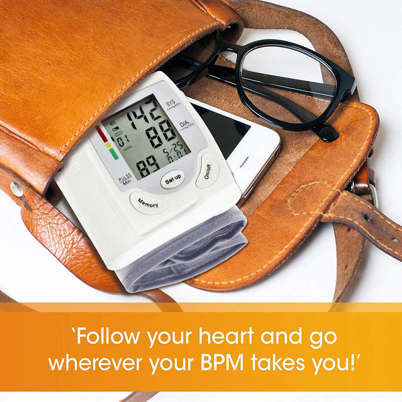 SOONHUA Blood Pressure Monitor, Automatic Digital Wrist Blood Pressure Monitor BP Cuff Machine Home Test Device for Home Use - BeesActive Australia
