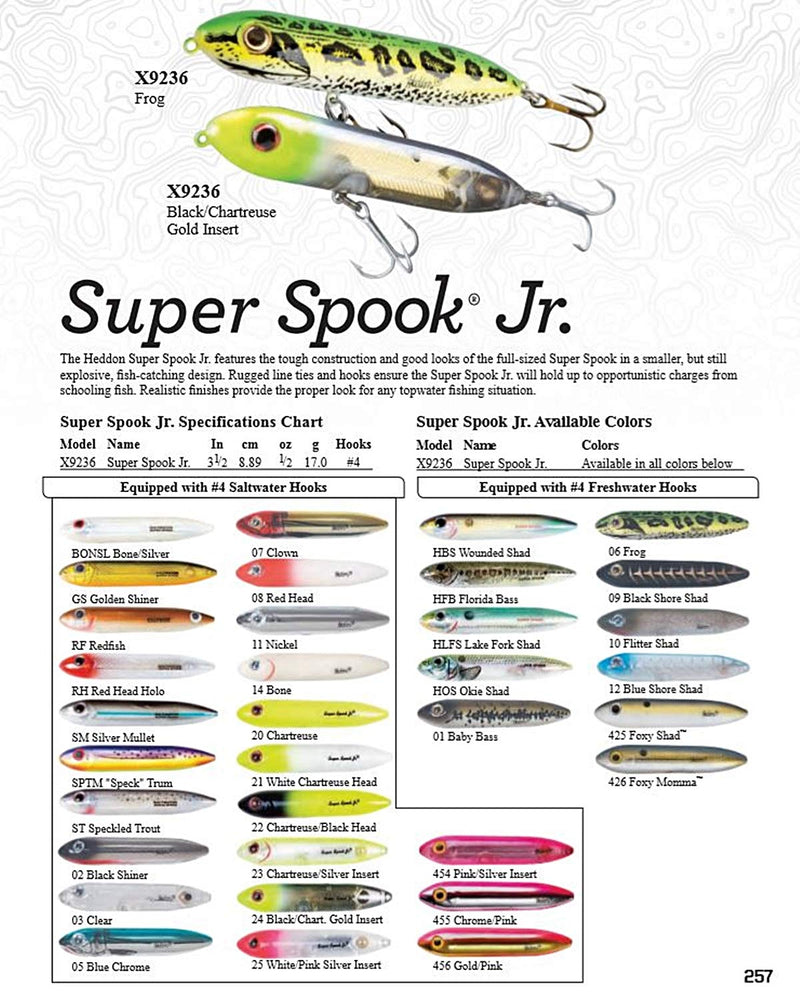 [AUSTRALIA] - Heddon Super Spook Topwater Fishing Lure for Saltwater and Freshwater Chartreuse/Silver Insert Super Spook Jr (1/2 oz) 