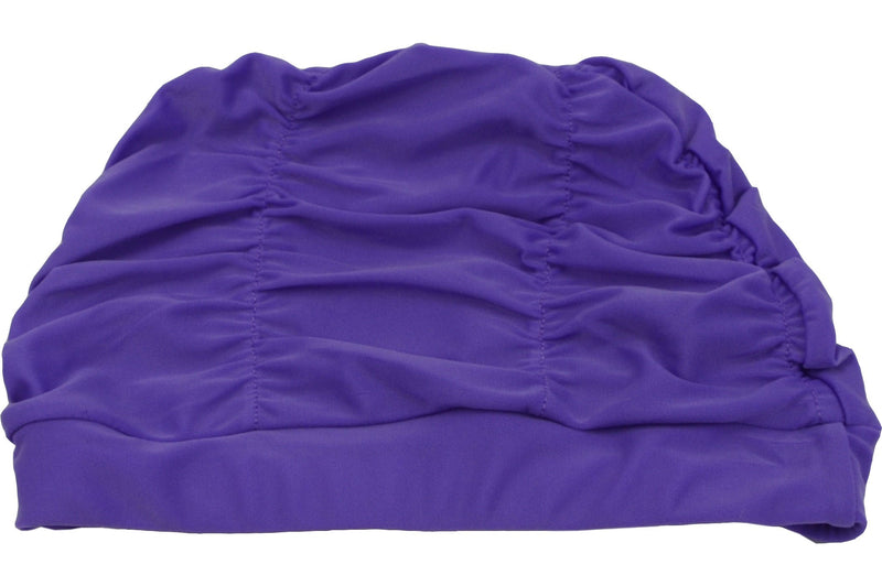 [AUSTRALIA] - Swim Cap Long Hair Ear Wrap Waterproof Hat for Women and Men (Purple) 