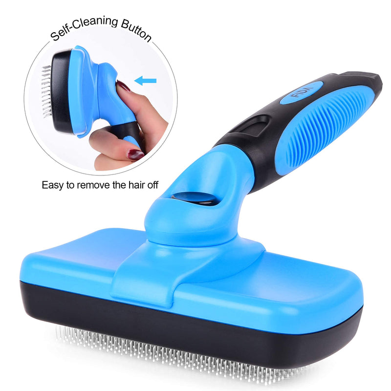 Fida Self Cleaning Slicker Brush with Protective Ball Tips, Dog Brush / Cat Brush for Shedding and Grooming Loose Undercoat, Mats - for Small, Medium & Large Dogs and Cats with Short to Long Hair - BeesActive Australia