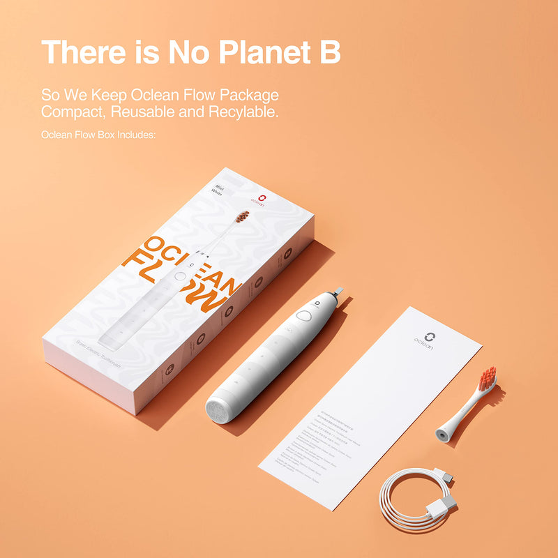 Oclean Flow, Sonic Electric Toothbrush, 5 Modes with Whitening, 180 Days Battery Life, 2 Min Timer & 30s Reminder, IPX7 – White - BeesActive Australia