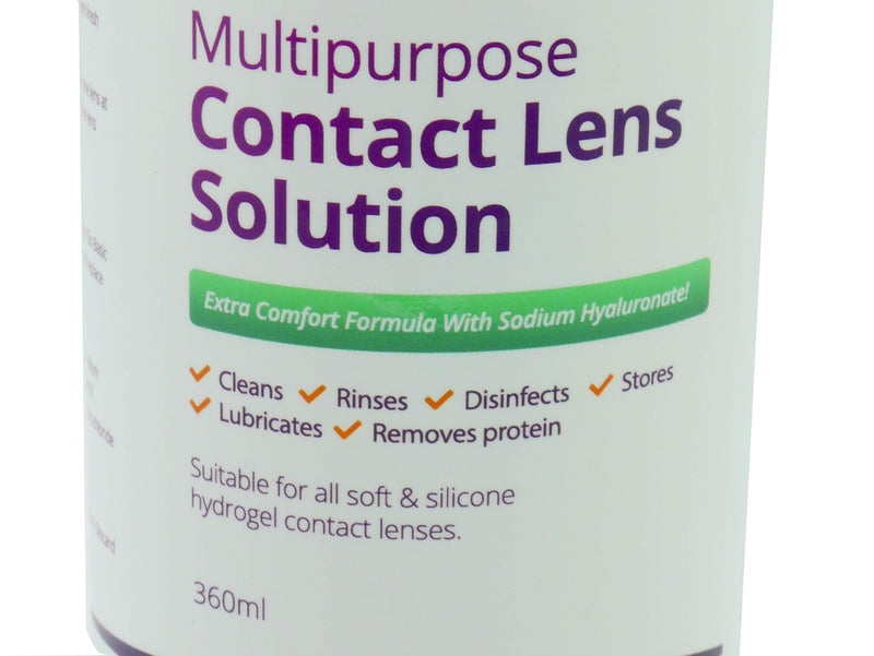 GoBasic Multi Purpose Contact Lens Solution for Soft Lenses Effective Cleaning Better Value (360ml / 6 Weeks Supply) 360 ml (Pack of 1) - BeesActive Australia
