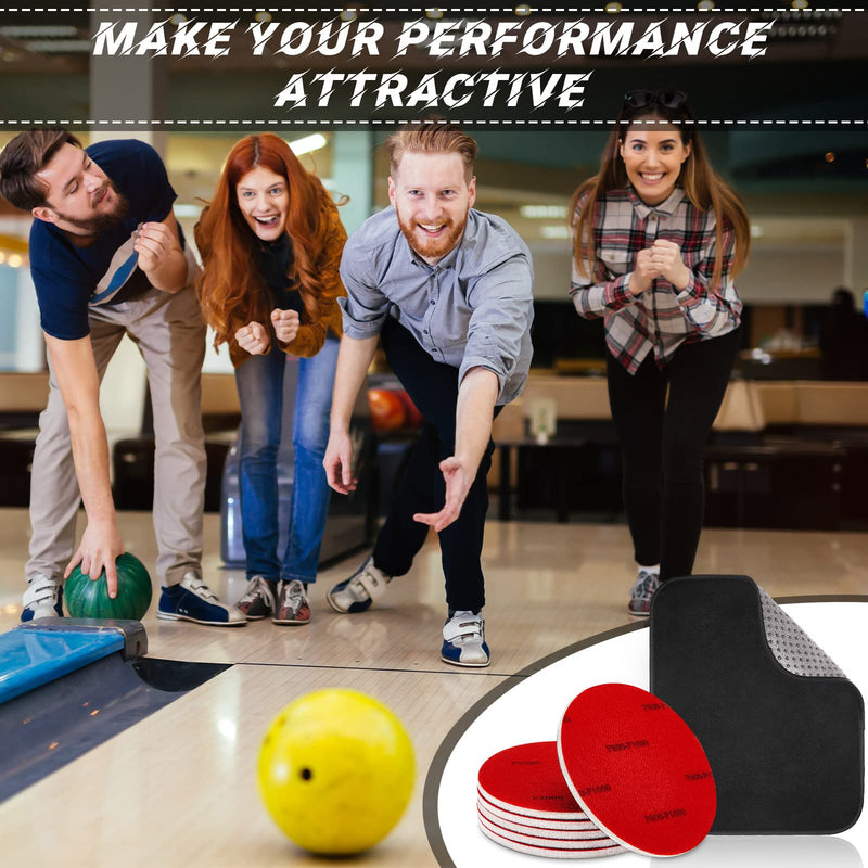Maitys Microfiber Bowling Sanding Pad Bowling Accessories Bowling Ball Towel Resurfacing and Cleaning Kit 6 Pieces Bowling Ball Cleaning Pad and 1 Bowling Ball Towel Grit 500/ 1000/ 2000 Black and Red - BeesActive Australia