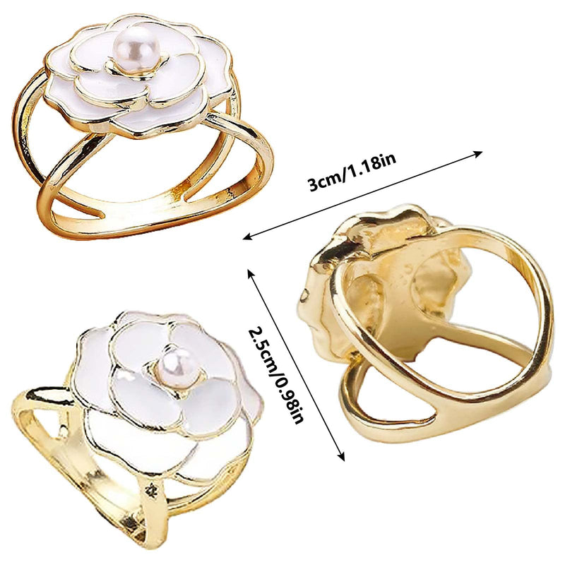 Roizsx scarf buckle rings for women tshirt clips for the side 3PCS scarf buckle-2 - BeesActive Australia