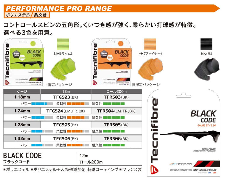 Tecnifibre Black Code Tennis String Lime (17G Lime) - BeesActive Australia