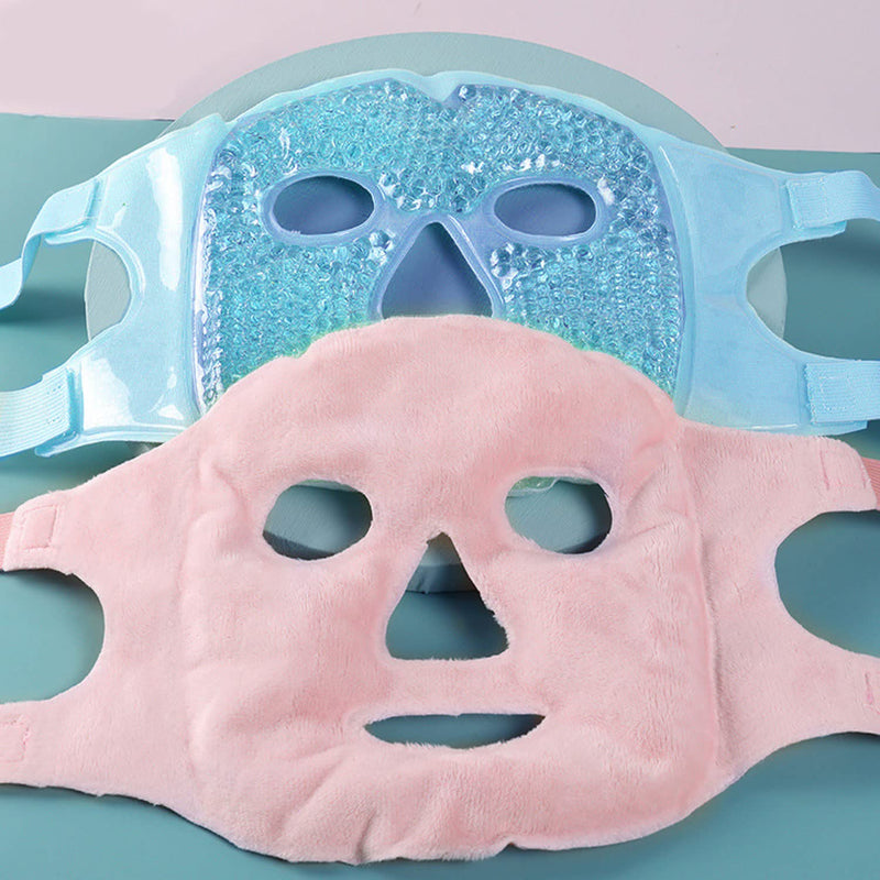 CAM2 Cooling Mask Face, Eye Mask Cooling, Gel Face Mask, Reusable Gel Bead Eye Mask for Puffy Eyes, Tear Bags (Pink) Pink - BeesActive Australia