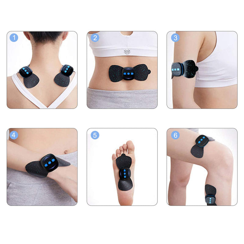 Massage Machine for Neck and Back, Mini Cervical Massager Wireless Massager Muscle Stimulator Pads Back Neck Massager Cushion for Relax Muscles, Adjustable Speeds for Car Chair Office - BeesActive Australia