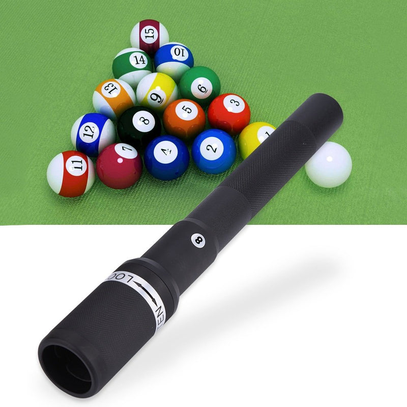 [AUSTRALIA] - VGEBY 12.6 Inch Cue Extender Aluminum Alloy Billiard Holder Push On Telescopic Cue Extension (Color : Black) 