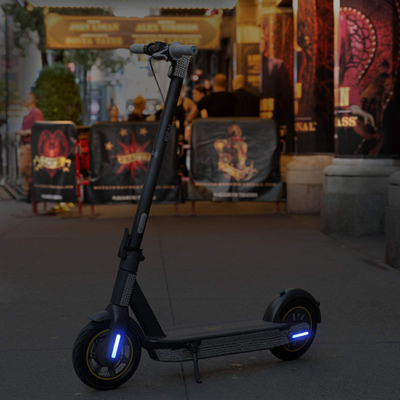 TOMALL Self-Adhesive Night Reflective Stickers Waterproof Warning Strip Compatible with Ninebot Max G30 Electric Scooter Decoration Accessories Blue - BeesActive Australia