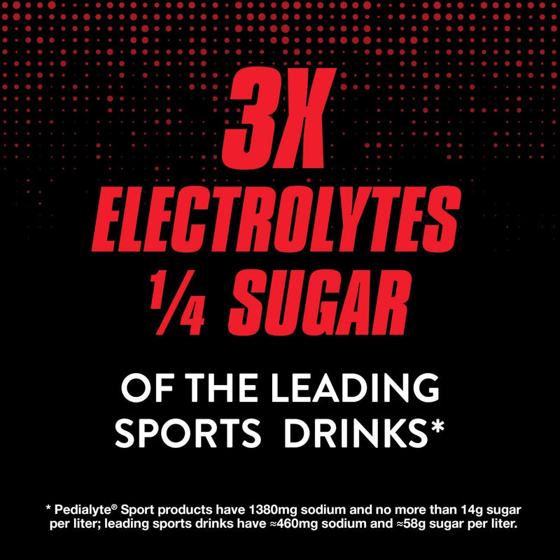 Pedialyte Sport Electrolyte Powder, Fast Hydration with 5 Key Electrolytes for Muscle Support Before, During, & After Exercise, Fruit Punch, 0.49-oz Packets (24 Count) 24 Count (Pack of 1) - BeesActive Australia