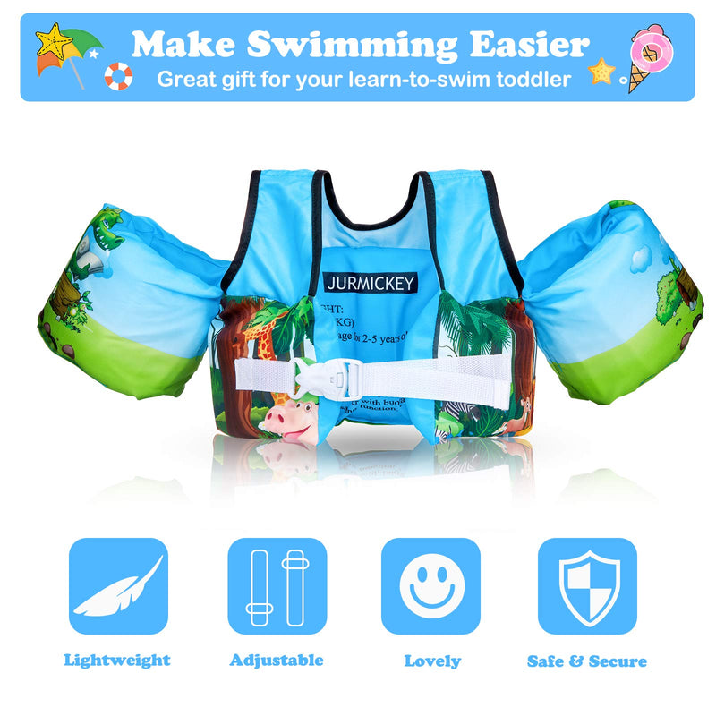 Kids Swim Vest, Jurmikey Toddler Swim Vest Jacket for 30-66 Pounds Boys & Girls, Puddle/Life Floaties for Infant from 2,3,4,5, 6, 7 Years Old, Childrens Training Jumper for Beach Swimming/Pool/Sea Konglong - BeesActive Australia