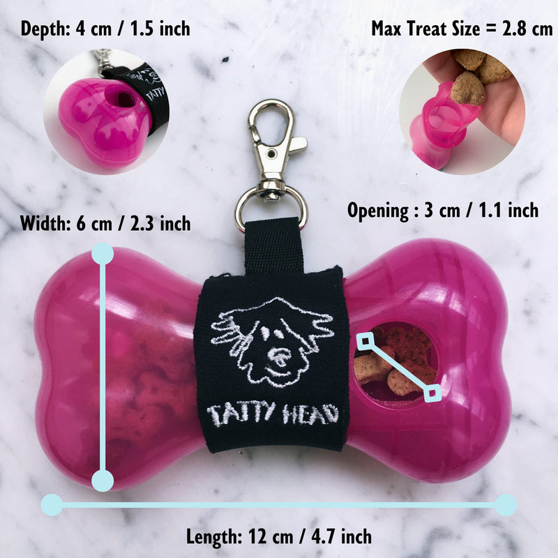 Tatty Head Dog Treat Dispenser and Training Aid individual Clear - BeesActive Australia