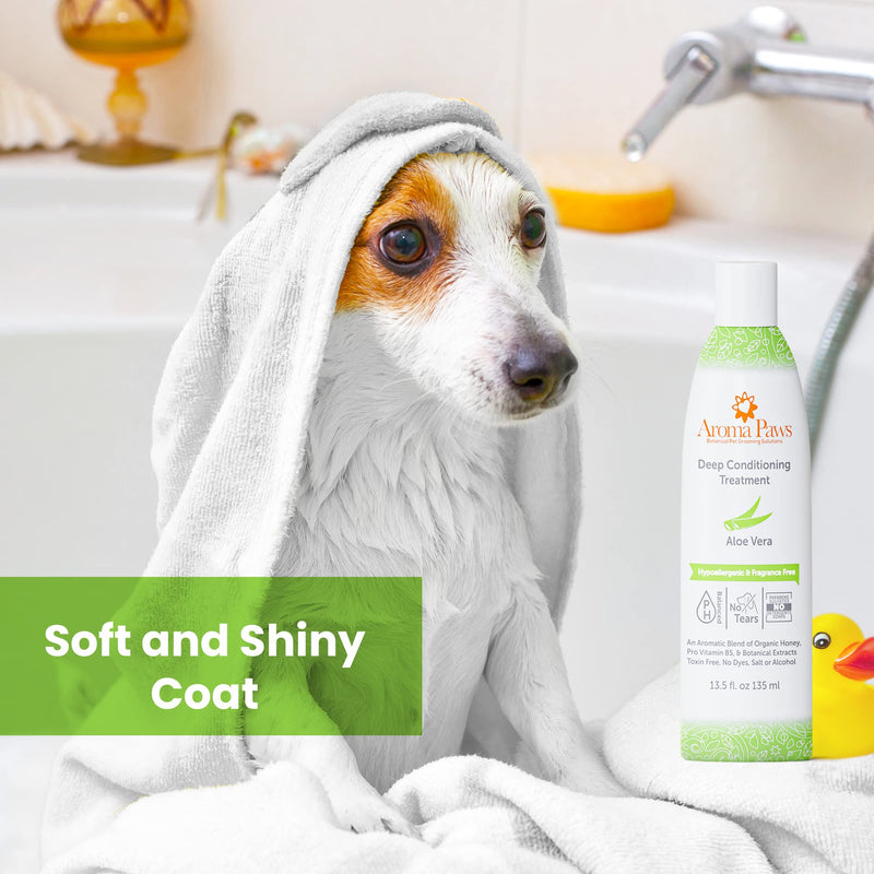 Aroma Paws Deep Conditioning Treatment for Dogs - Detangling Conditioner for Long Coat and Undercoat - Hydrating Conditioner with Aloe Vera Extract, Avocado, and Coconut Oils - Fragrance-Free - BeesActive Australia