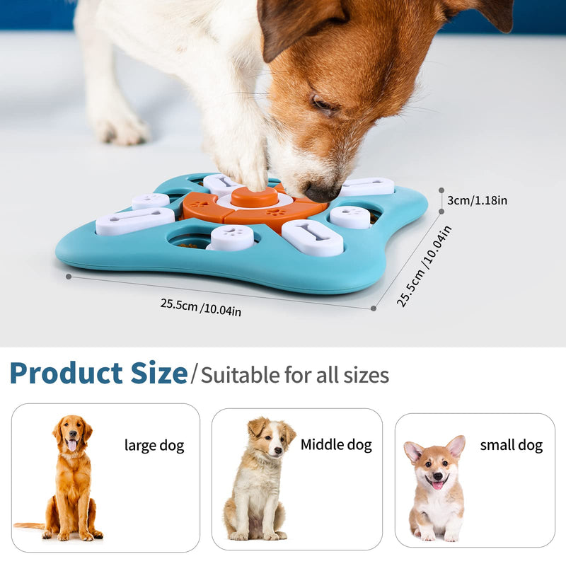 FOXMM Dog Puzzle Toys for Large Medium Small Dogs,Interactive Dog Toys for IQ Training & Mental Stimulating,Dog Enrichment Toys with Squeak Design,Dog Treat Puzzle for Fun Slow Feeder Level 1 - BeesActive Australia