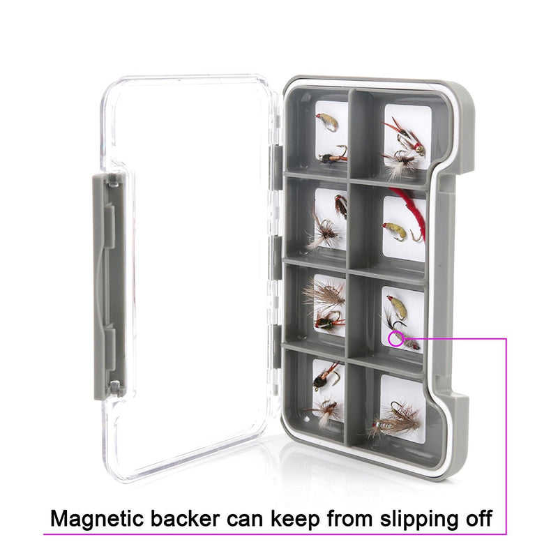 M MAXIMUMCATCH Maxcatch Super Slim Waterproof Fly Fishing Box Easy Grip Foam Multi Magnetic Compartments Lure Tackle Box 8 Compartments--5.4''x 3.7''x 0.6'' - BeesActive Australia