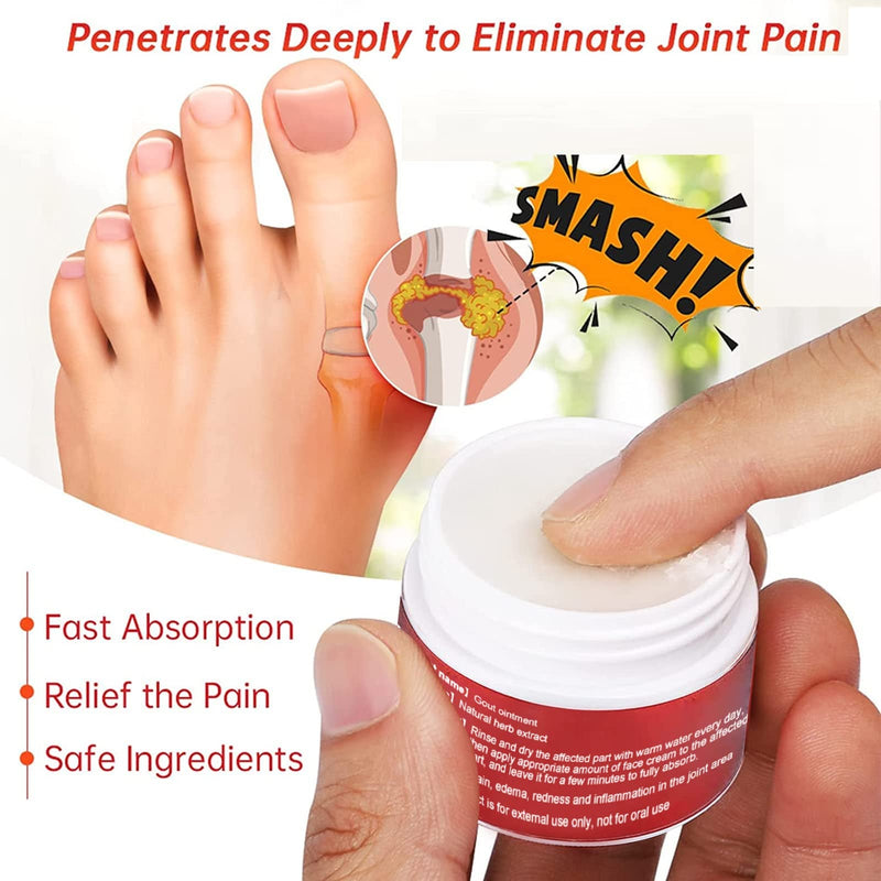 Gout Ointment,Joint Pain Ointment,Arching Bunion Pain Relief Cream,Joint Toe Pain Relief Stiffness,Pain Relief for Feet Joint Knee Back Wrist,10g - BeesActive Australia